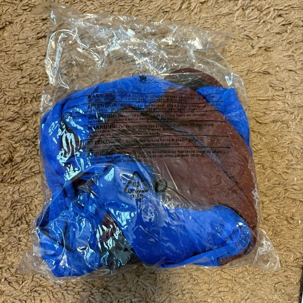 Superman Kids Costume W/ Cape Large Blue Red Super Hero Halloween